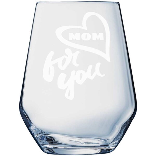 Waterglas en sapglas gepersonaliseerd cadeau voor Moederdag