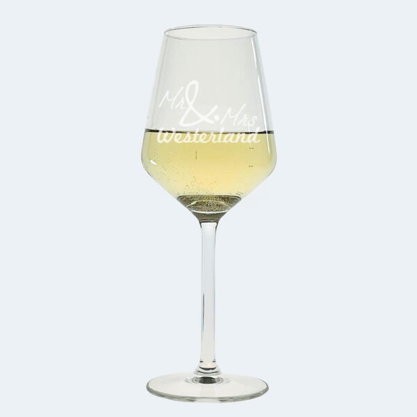 Persoonlijk wijnglas met gravure