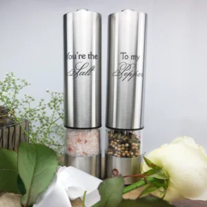 Salz und Pfeffermühle gravieren