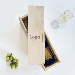 Champagnekist graveren met logo