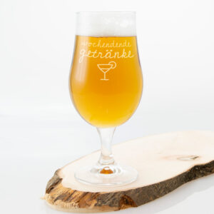 Bierglas mit Gravur – Tulpenform für stilvollen Biergenuss