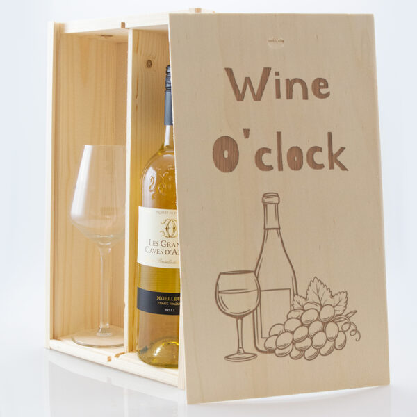 Weinpaket mit Gravur – Edles Geschenkset mit personalisiertem Weinglas