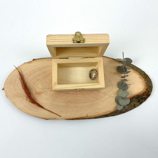 Ringschatulle mit Gravur | Holz - Image 3