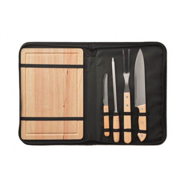 Barbecue set met vleesplank