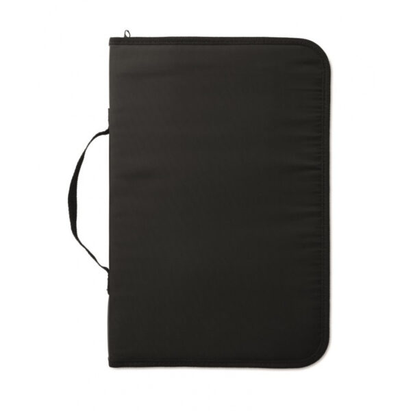 Complete barbecue set in nylon tas met een houten vleesplank, ideaal voor grillliefhebbers.